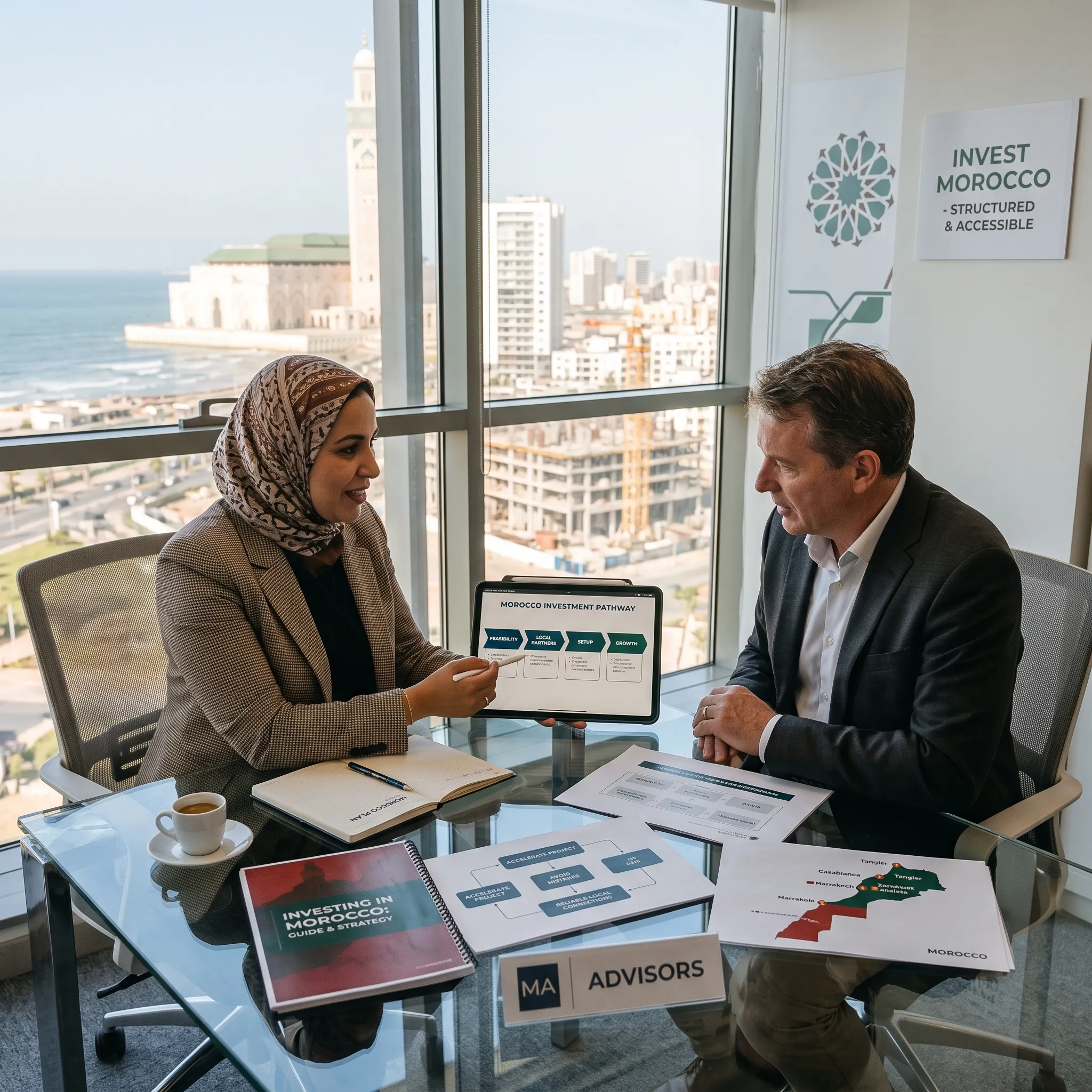 Investing in Morocco, made accessible and organised.